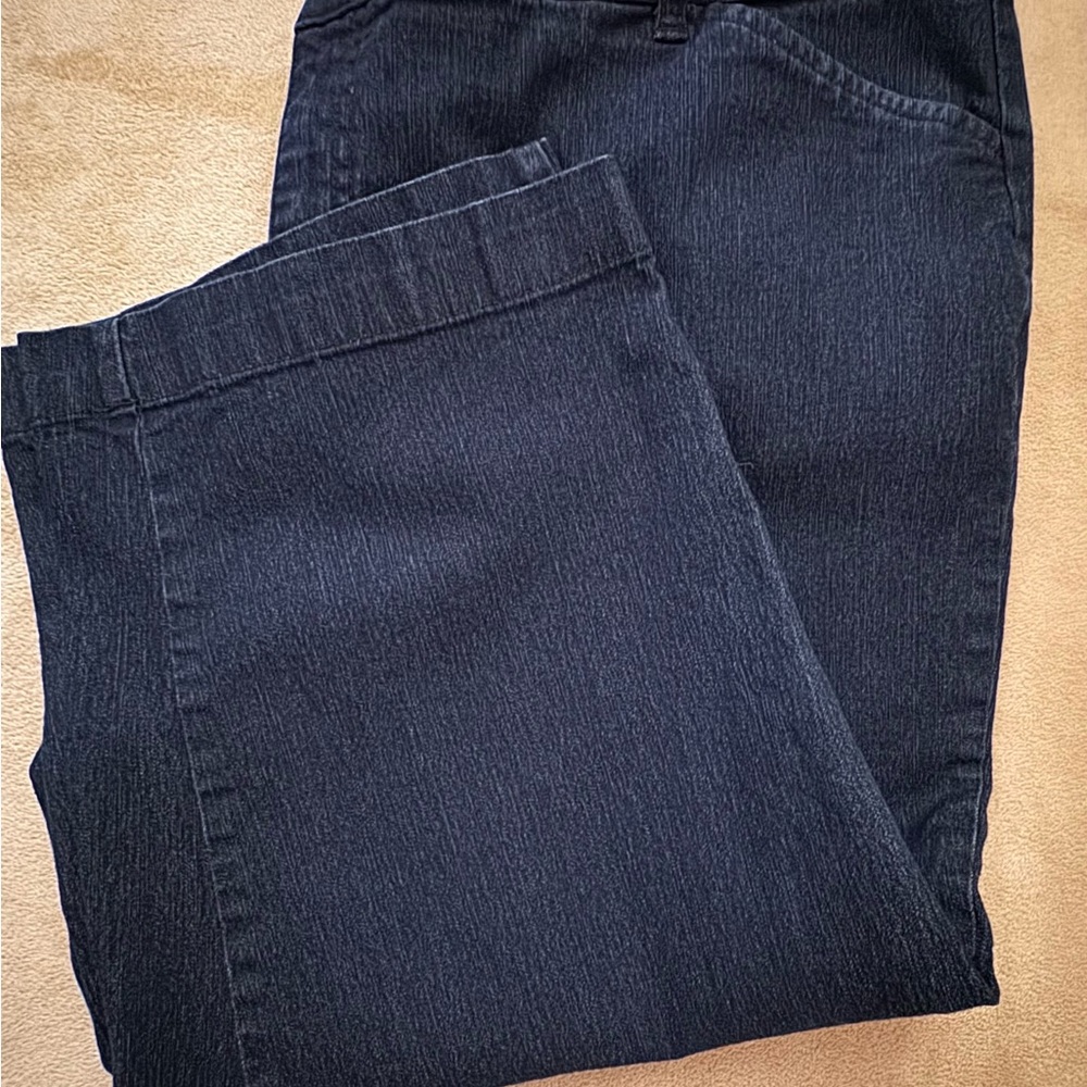 St. John's Bay Navy Denim Blue Capris